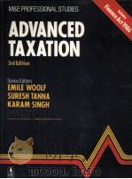 ADVANCED TAXATION THIRD EDITION 1986 PDF电子版封面 0712106898