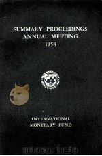 INTERNATIONAL MONETARY FUND（1958 PDF版）