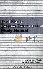 REAL ESTATE LICENSE EXAMINATION STUDY MANUAL 1974 PDF电子版封面 B.E.TSAGRIS