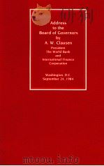 ADDRESS TO THE BOARD OF GOVERNORS（1984 PDF版）
