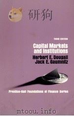 CAPITAL MARKETS AND INSTITUTIONS :THIRD EDITION（1975 PDF版）