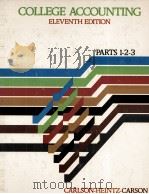 COLLEGE ACCOUNTING ELEVENTH EDITION 1982 PDF电子版封面 0538011009