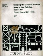 SHAPING THE GENERAL PURPOSE NAVY OF THE EIGHTIES ISSUES FOR FISCAL YEARS 1981-1985（1980 PDF版）