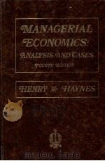 MANAGERIAL ECONOMICS ANALYSIS AND CASES FOURTH EDITION（1963 PDF版）