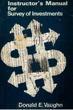 INSTRUCTOR'S MANUAL FOR SUREY OF INVESTMENTS（1967 PDF版）