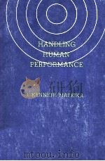 HANDLING HUAMAN PERFORMANCE（1982 PDF版）