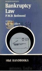 EIGHTH EDITION BANKIRUPTCY LAW P.W.D.REDMOND 1981 PDF电子版封面 I.M.MCCALLUM