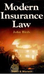 MODERN INSURANCE LAW 1982 PDF电子版封面 042127770X JOHN BIRDS