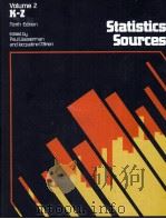 STATISTICS SOURCES VOLUME 2 K-Z NINTH EDITION 1984 PDF电子版封面 0810303590