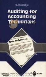 AUDITING FOR ACCOUNTING TECHNICIANS 1983 PDF电子版封面 0712101802