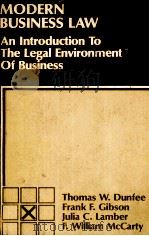 MODERN BUSINES LAW AN INTRODUCTION TO THE LEGAL ENVIRONMENT OF BUSINESS（1978 PDF版）