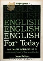 TEACHER'S MANUAL ENGLISH FOR TODAY SECOND EDITION 1972 PDF电子版封面