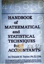 HANDBOOK OF MATHEMATICAL AND STATISTICAL TECHNIQUES FOR ACCOUNTANTS（1977 PDF版）