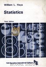 STATISTICS THIRD EDITION 1981 PDF电子版封面 4833700042 WILLIAM L.HAYS