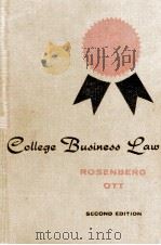 COLLEGE BUSINESS LAW 1961 PDF电子版封面