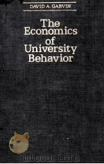 THE ECONOMICS OF UNIVERSITY BEHAVIOR（1980 PDF版）
