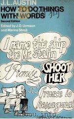 HOW TO DO THINGS WITH WORDS SECOND EDITION 1975 PDF电子版封面 019281205X J.L.AUSTIN