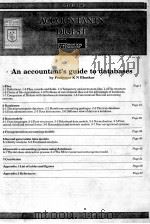 ACCOUNTANTS DIGEST AN ACCOUNTANT'S GUIDE TO DATABASES 1985 PDF电子版封面 0852917422 K N BHASKAR
