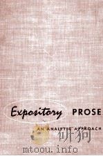 EXPORITONG PROSE AN ANALYTIC APPROACH 1955 PDF电子版封面 I.J.KAPSTEIN
