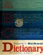 WEBSTER'S SCHOOL DICTIONARY 1978 PDF电子版封面 0278460003