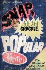 SNAP CRACKLE AND POPULAR TASTE PDF电子版封面