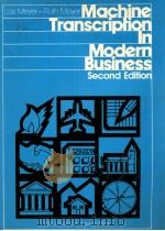 MACHINE TRANSCRIPTION IN MODERN BUSINESS SECOND EDITION（1981 PDF版）
