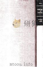RESEARCH IN FINANCE A RESEARCH ANNUAL1（1979 PDF版）