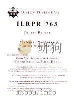 CUSTOM PUBLISHING ILRPR 763 COURSE PACKET 1993 PDF电子版封面