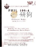 CUSTOM PUBLISHING PHIL 100-4 COURSE PACKET（1993 PDF版）
