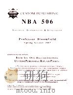 CUSTOM PUBLISHING NBA 506 FINANCIAL INFORMATION & EVALUATION（1993 PDF版）