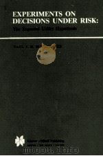 EXPERIMENTS ON DECISIONS UNDER RISK:THE EXPECTED UTILITY HYPOTHESIS（1979 PDF版）