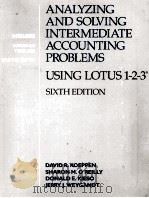 ANALYZING AND SOLVING INTERMEDIATE ACCOUNTING PROBLEM SIXTHEDITION（1990 PDF版）