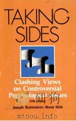 TAKING SIDES CLASHING VIEWS ON CONTROVERSIAL PSCHOLOGICAL ISSUES FIFTH EDITION（1988 PDF版）