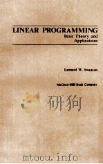 LINEAR PROGRAMMING BASIC THEORY AND APPLICATIONS 1979 PDF电子版封面 0070625808