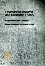 OPERTIONS RESEARCH AND ECONOMIC THEORY（1984 PDF版）