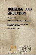 MODELING AND SIM ULATION VOLUME 12 PART 4（1973 PDF版）