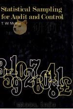 STATISTICAL SAMPLING FOR AUDIT AND CONTROL（1973 PDF版）