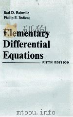 ELEMENTARY DIFFERENTIAL EQUATIONS FIFTH EDITION 1972 PDF电子版封面 0023977205