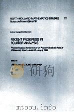 RECENT PROGRESS IN FOURIER ANALYSIS（1985 PDF版）