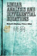 LINEAR ANALYSIS AND DIFFERENTIAL EQUATIONS（1969 PDF版）