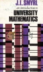 INTRODUCTION TO UNIVERSITY MATHEMATICS（1978 PDF版）