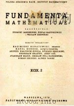 FUNDAMENTA MATHEMATICAE XCIX.2 PDF电子版封面