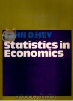 STATISTICS IN ECONOMICS PDF电子版封面 0855200561 JOHN D.HEY