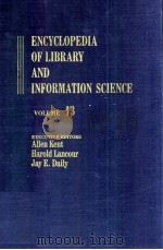 ENCYCLOPEDIA OF LIBRARY AND INFORMATION SCIENCE VOLUME 13（1975 PDF版）