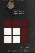 HOURNAL OF THE AMERICAN REAL ESTATE AND URBAN ECONOMICS ASSOCIATION（1993 PDF版）