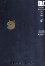 THE BRITISH LIBRARY GENERAL SUBJECT CATALOGUE 1975 TO 1985 65 1986 PDF电子版封面 0862917158