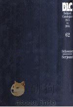 THE BRITISH LIBRARY GENERAL SUBJECT CATALOGUE 1975 TO 1985 62（1986 PDF版）