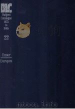 THE BRITISH LIBRARY GENERAL SUBJECT CATALOGUE 1975 TO 1985 22（1986 PDF版）