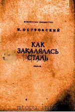 КАК ЗАКАЛЯЛАСЬ СТАЛЬ РОМАН 1984 PDF电子版封面 Н.ОСТРОВСКИЙ
