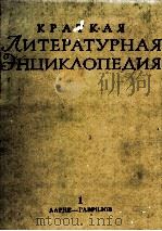 КРАТКАЯ ЛИТЕРАТУРНАЯ ЭНЦИКЛОПЕДИЯ 1 ААРНЕ — ГАВРИЛОВ（1962 PDF版）